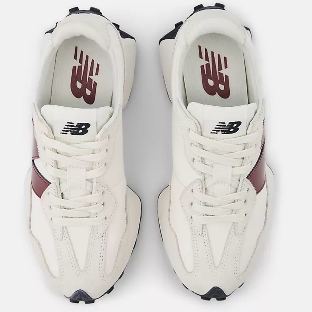 NEW BALANCE 327 in SEA SALT/MONARCH BURGUNDY COMBO - Picture 4 of 11